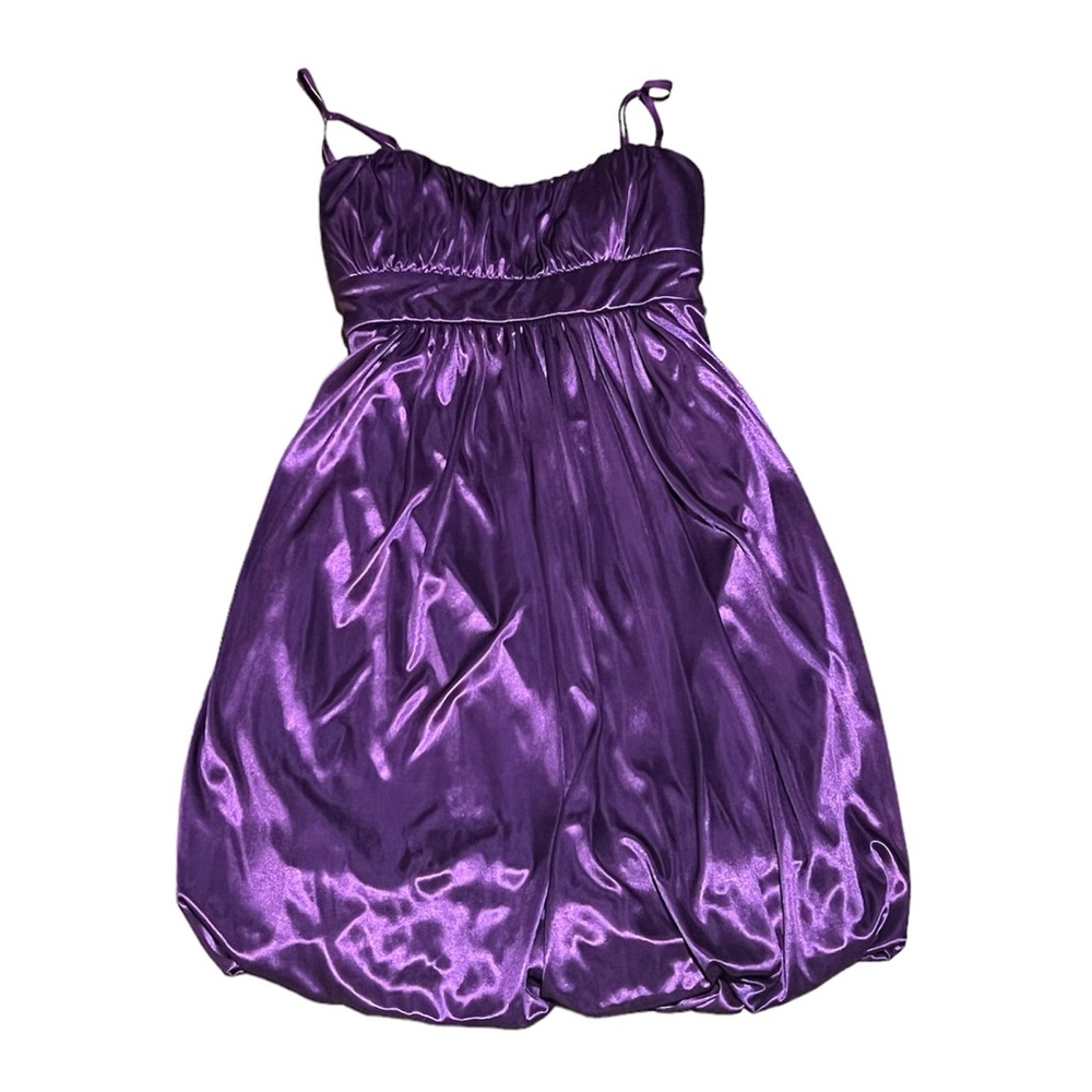 Y2K Ruby Rox Bubble Hem Mini Dress - Picture 2 of 16